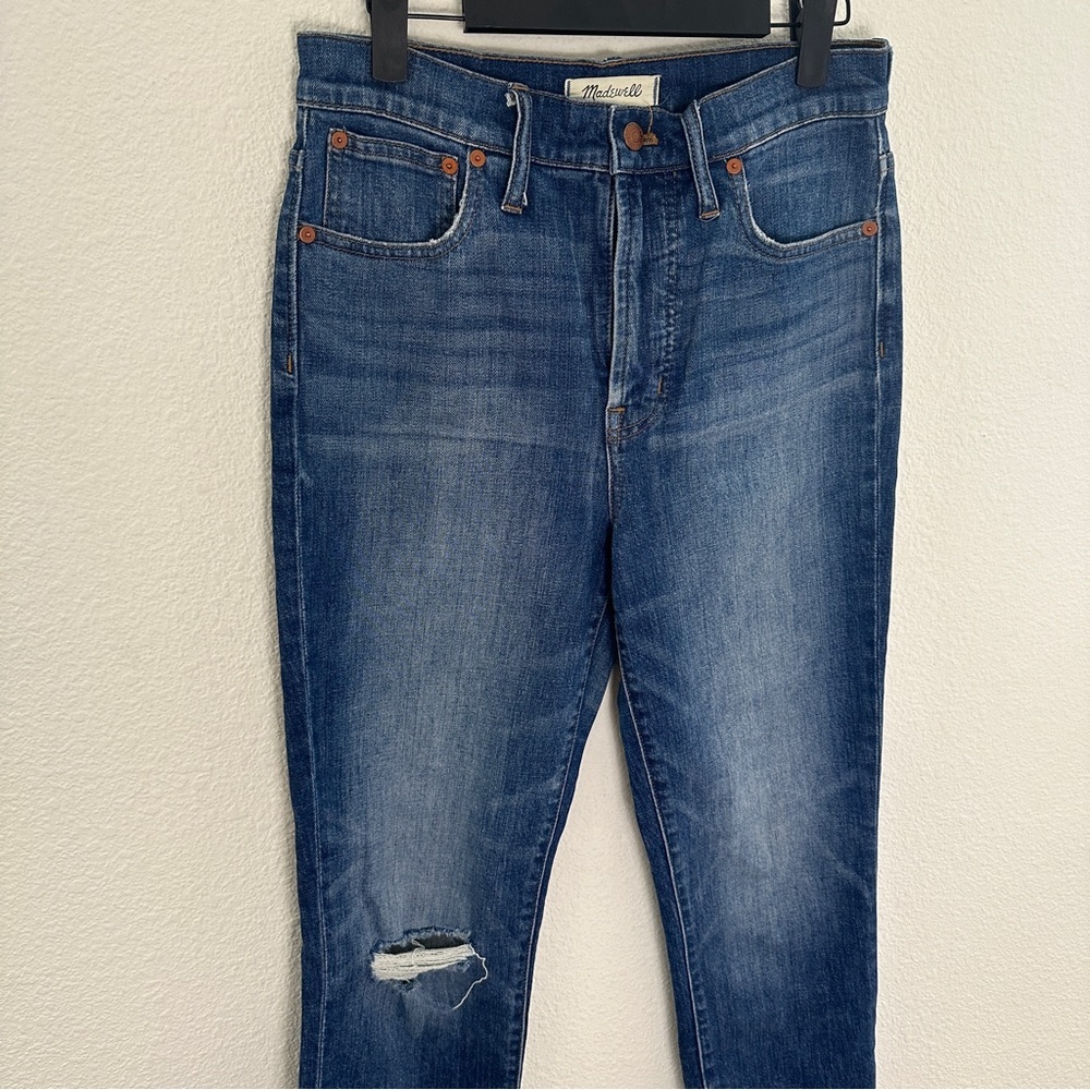 Madewell Perfect Vintage Crop Jeans - High Rise Distressed -‎ 27 - Picture 2 of 10